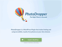 Tablet Screenshot of photodropper.com